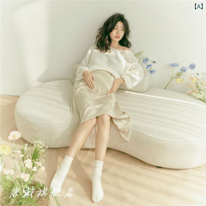 楽天モズラボマタニティ おしゃれ ファッション フォト 思い出 記念 写真 アート 妊娠 ママ 撮影 フリーサイズ さわやか シンプル セット ワンピース スカート かわいい カジュアル