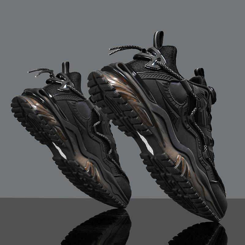 靴 スポーツ シューズ スニーカー トレーニング 運動靴 ランニング メンズ 秋 回転 ボタン 衝撃 吸収 ..