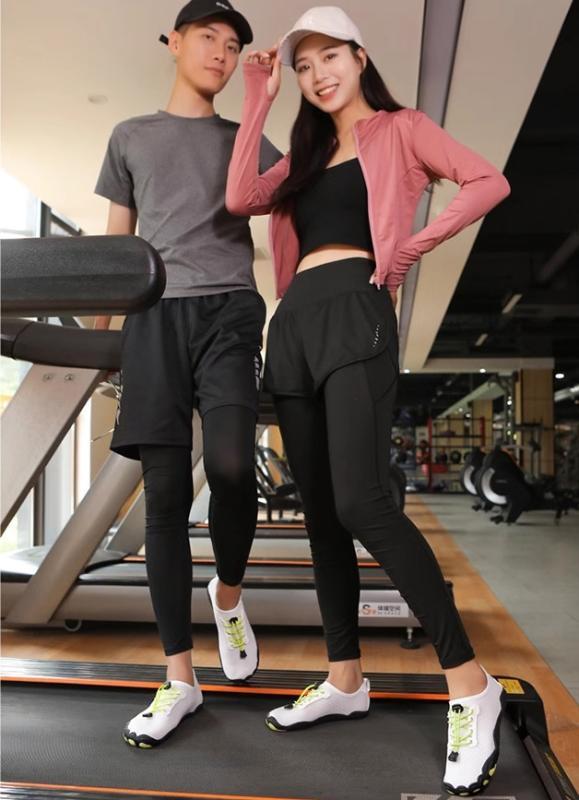 メンズ レディース 屋内 フィットネス シューズ 柔らかい 底 滑り止め ジャンプ 運動 縄跳び ヨガ ダンス トレーニング 衝撃吸収 スクワット サイレント メッシュ インドア スポーツ