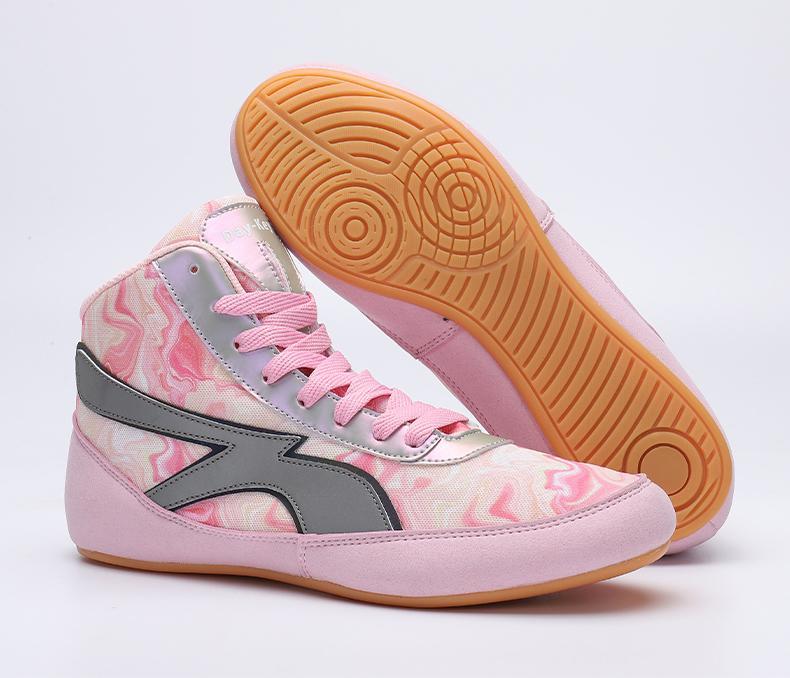 レディース ピンク レスリング シューズ ボクシングシューズ 競技用 トレーニング 格闘技 メンズ ソフトソール