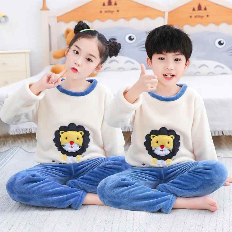 子供服 パジャマ ナイトウェア 裏起毛 ルームウェア ズボン ロング パンツ トップス セット 厚手 衣料..