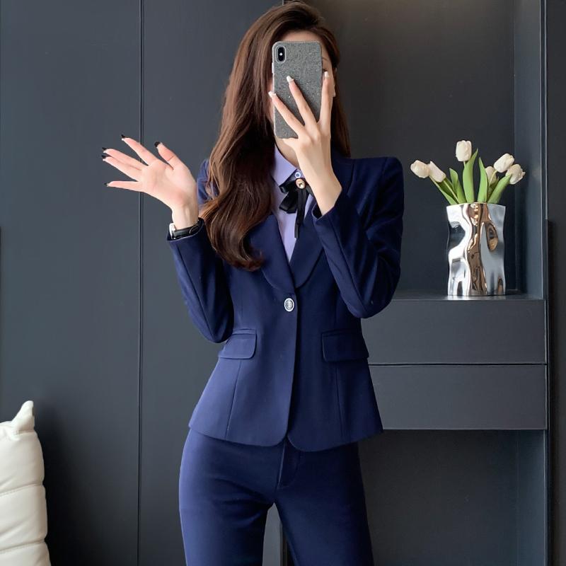 レディース スーツ スタイリッシュ OL 婦人服 女性用 洗練 大人 きれい 黒 スーツ 春秋冬 高級感 仕事 作業着 制服 業務用 ジャケット パンツ スカート シャツ セット