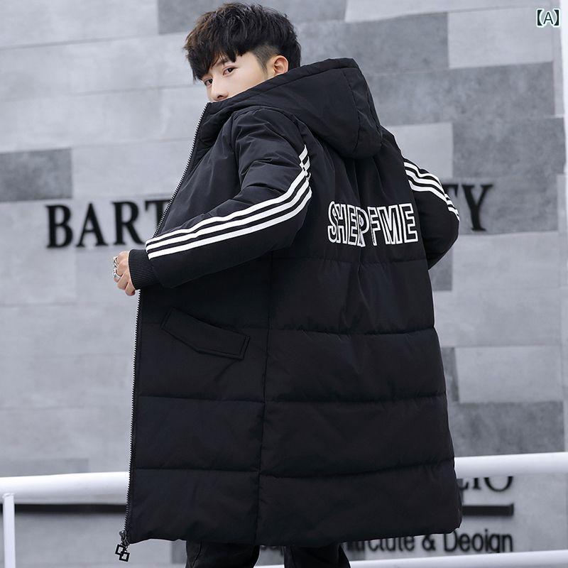 メンズ アウター ジャケット ダウンジャケット あったかい 防寒着 ロング カジュアル シンプル スタイ..