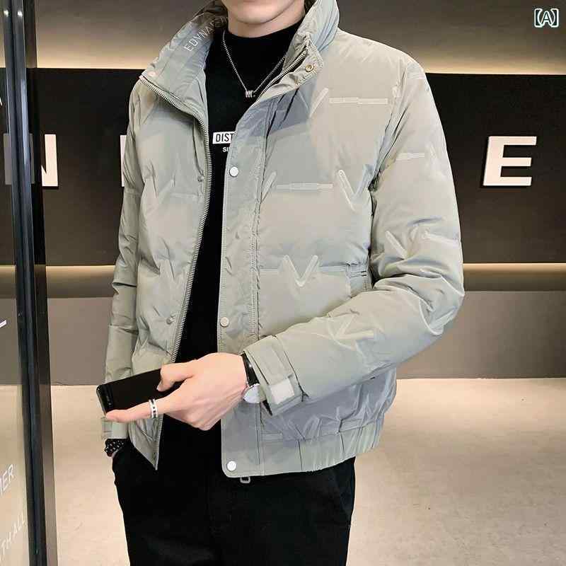 メンズ アウター ジャケット ダウンジャケット あったかい 防寒着 カジュアル シンプル スタイリッシュ..