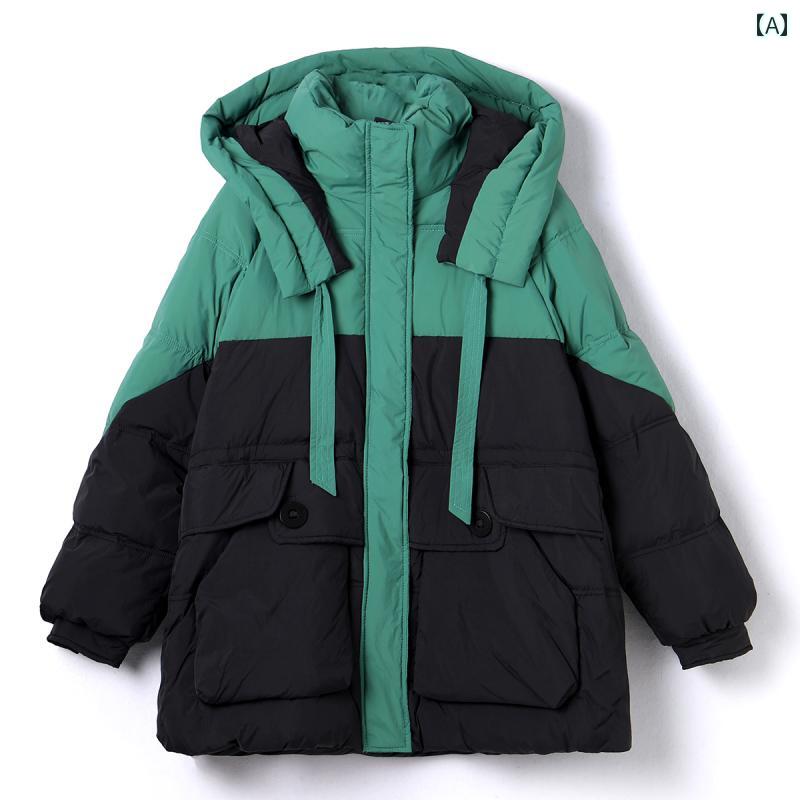 レディース ダウンジャケット フード付き ショートジャケット 厚手 暖かい 冬 防風 防寒 アウトドア 女性 ファッション