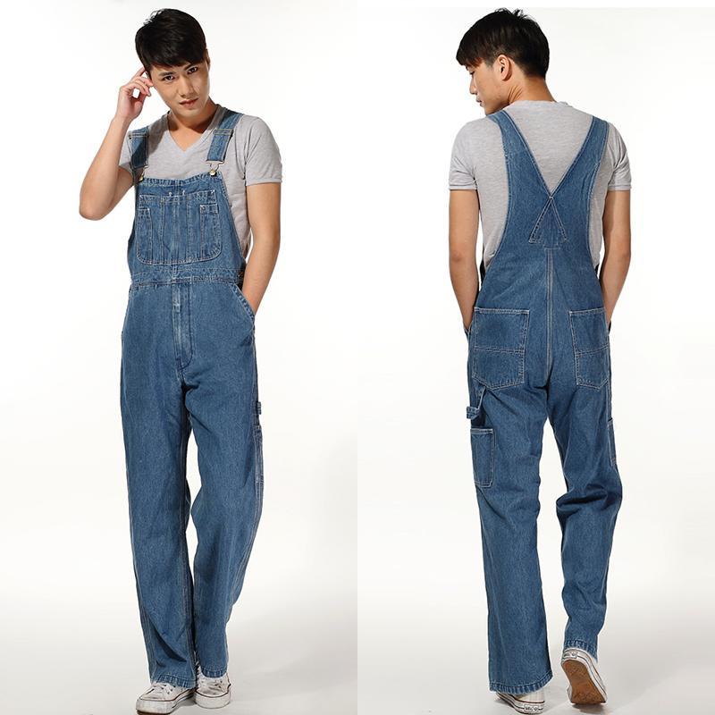 サロペット メンズ ファッション ズボン パンツ サスペンダージャンプスーツ オーバーオール デニム シ..