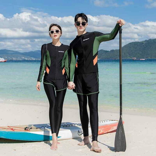 レディース メンズ カップル お揃い 水着 ウェットセット セパレートタイプ 長袖 長ズボン 日焼け防止 暖かい ラッシュガード セット ビーチ サーフィン セット レディース メンズ カップル お揃い 水着 ウェットセット セパレートタイプ 長袖 長ズボン 日焼け防止 暖かい ラッシュガード セット ビーチ サーフィン セット