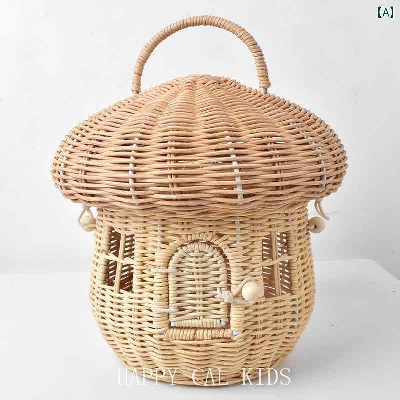 キッズ バッグ 鞄 バスケット かごバッグ ハンドバッグ かわいい メルヘン ドールハウス ぬいぐるみ 人形 おもちゃ 子供 大人 韓国