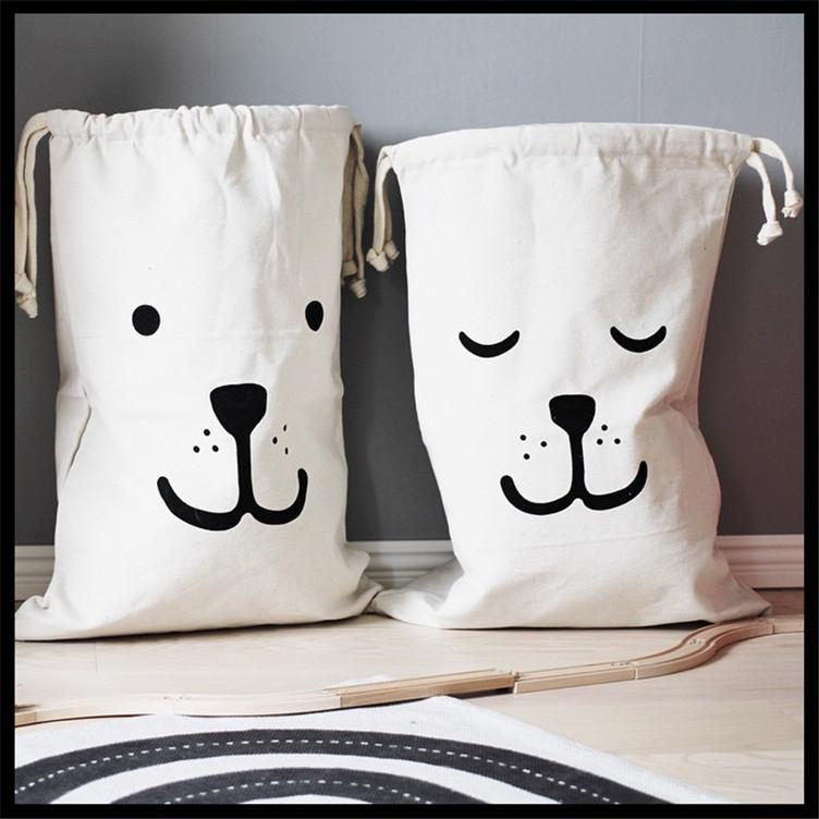 子供用 キッズ バッグ ポーチ 収納袋 おもちゃ 室内装飾品 インテリア 収納 見せる収納 家庭用 アメリカン 部屋 キャンバス