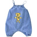 ワンピース パンツ キッズ 子供用 おしゃれ ファッション 春秋 韓国 メンズ レディース 赤ちゃん用品 デニム クマ サスペンダー ユニセックス レジャー