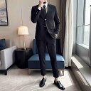 メンズ スーツ セット スタイリッシュ ジャケット ブレザー ツーピース ズボン パンツ ロング ハイエンド カジュアル スリム 洗練 大人 男性 おしゃれ ビ...