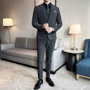 メンズ スーツ セット スタイリッシュ ジャケット ブレザー スリーピース ズボン パンツ ロング シャツ ベスト カジュアル 洗練 大人 男性 おしゃれ ビジ...
