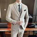 メンズ スーツ セット ジャケット ブレザー スリーピース ズボン パンツ ロング シャツ ベスト スリム 男性 パフォーマンス ステージ パーティー 司会 歌...