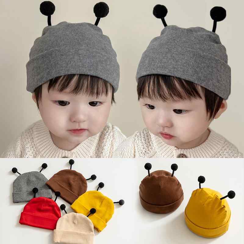 赤ちゃん 帽子 かわいい 新生児 春秋冬 ベビー ニット帽 蜂 コットン 幼児 子供 頭部保護 ユニセックス..