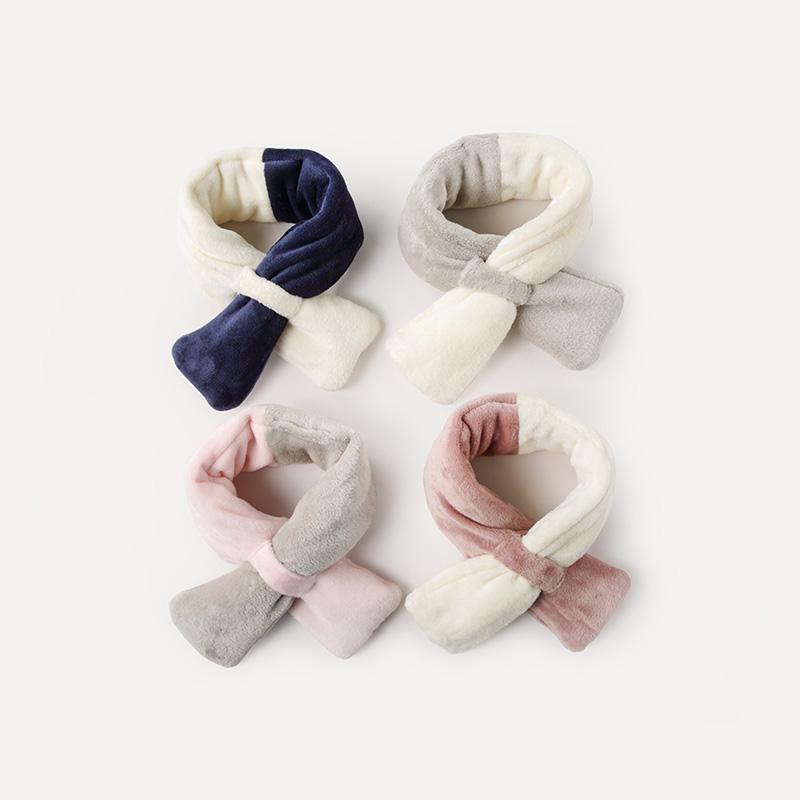 マフラー ベビー スカーフ 冬 ぬいぐるみ ネック 暖かい 男の子 女の子 2色 子供 幼児 フリーサイズ 82..