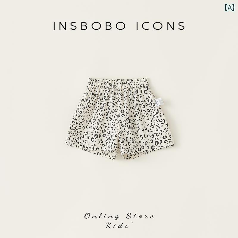 子供服 女の子 ショートパンツ ヒョウ柄 パンツ カジュアルパンツ 夏 通園 ホームウェア アウトドア カジュアル おしゃれ キッズ