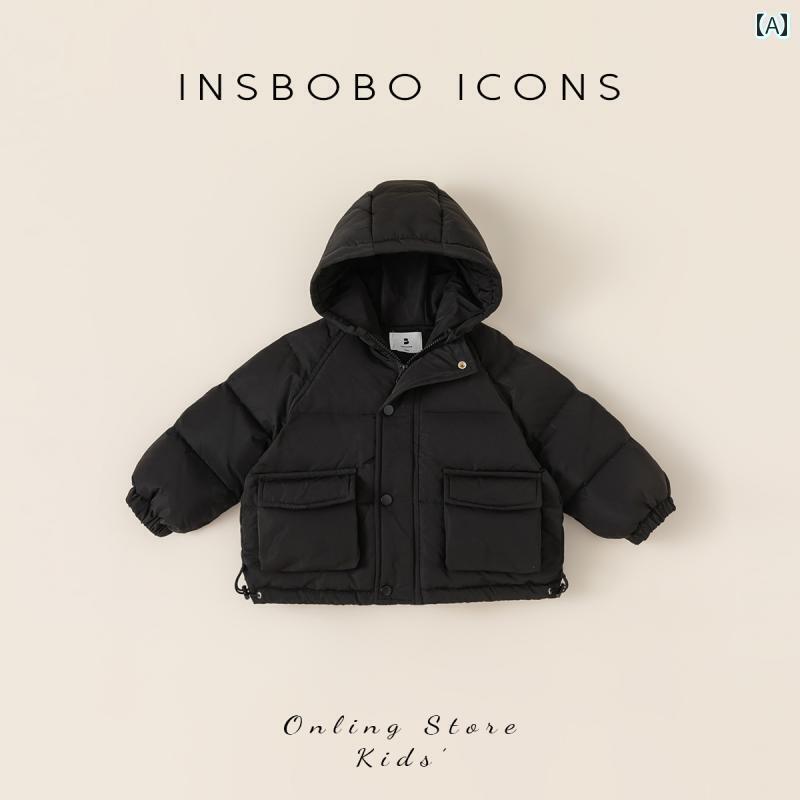 ベビー 子供服 キッズ 冬 長袖 ダウンジャケット アウター 男女兼用 暖かい かわいい おしゃれ 着やすい 動きやすい 防寒 韓国 外遊び アウトドア ウインタースポーツ 学校 幼稚園 保育園