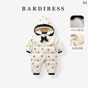 ベビー 子供服 キッズ 赤ちゃん 冬 ボディスーツ ロンパース カバーオール フード付き 厚手 暖かい かわいい おしゃれ 着やすい 動きやすい 防寒 韓国 外遊び 外出時 レジャー 旅行 幼稚園 保育園