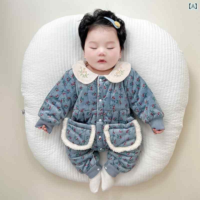 ロンパース ジャンプスーツ カバーオール シンプル カジュアル かわいい ベビー 赤ちゃん キッズ 乳幼児 子供 ベビー服 キッズファッション 子供服 女の子 冬