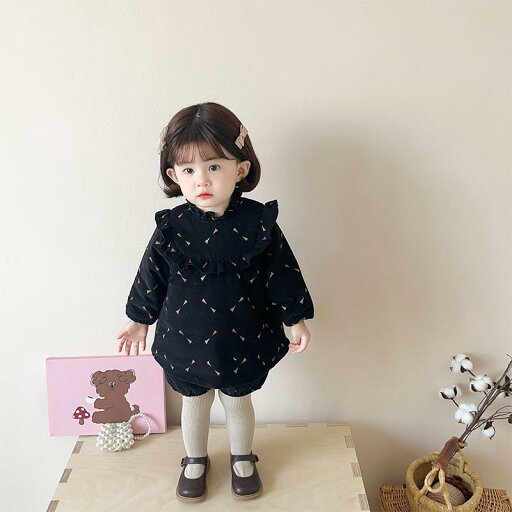 ベビー キッズ かわいい 秋冬 韓国 スタイル キルティング スーツ 長袖 花柄 厚手 サーマル トップ 花柄 ショーツ 2点セット セットアップ 総柄 ベビー キッズ かわいい 秋冬 韓国 スタイル キルティング スーツ 長袖 花柄 厚手 サーマル トップ 花柄 ショーツ 2点セット セットアップ 総柄