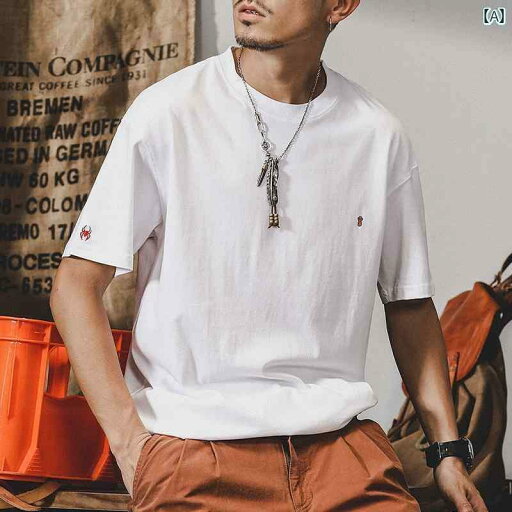 Tシャツ 半袖 メンズ 大きいサイズ 男性用 シャツ トップス 夏 アメリカン ワンポイントプリント刺繍 無地 シンプル 冷感 薄手 ベーシック オーソドックス ラウンドネック 綿 コットン レジャ カジュアル ゆったり ホワイト インナー 黒 白 グレー Tシャツ 半袖 メンズ 大きいサイズ 男性用 シャツ トップス 夏 アメリカン ワンポイントプリント刺繍 無地 シンプル 冷感 薄手 ベーシック オーソドックス ラウンドネック 綿 コットン レジャ カジュアル ゆったり ホワイト インナー 黒 白 グレー