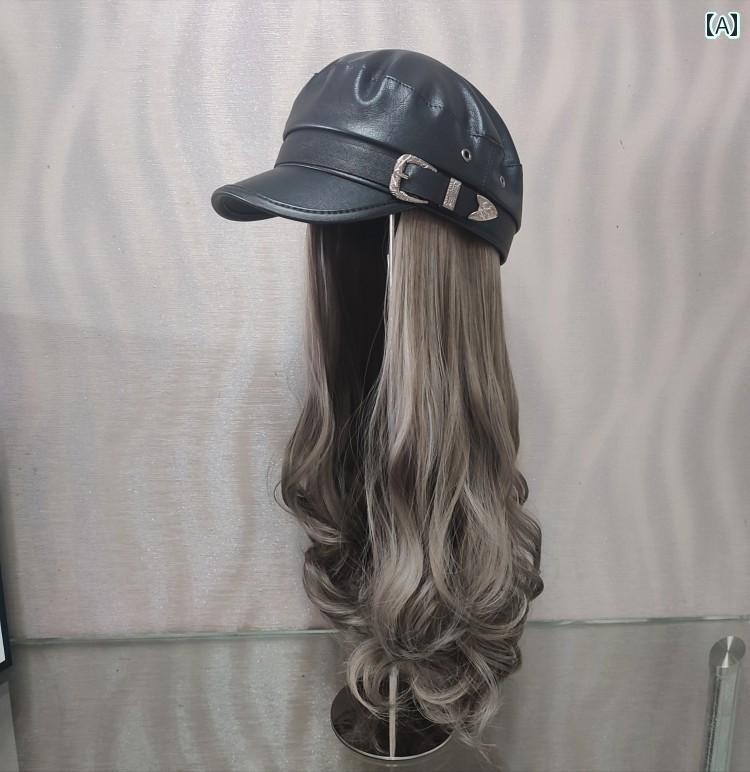 ウィッグ 帽子一体 レディース 女性用 婦人用 ファッション小物 ヘアアクセサリー かつら つけ毛 おし..