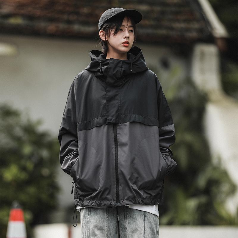 パーカー 撥水 マウンテン 秋 メンズ レディース ウインドブレーカー アウトドア カップル フード付き ..