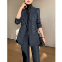 ウール スーツ 女性 秋冬 ハイエンド レディース ジャケット ワイド レッグ パンツ セット ビジネス オフィス マネージャープロ フォーマルウェア 厚手 作業着 スーツ スタイリッシュ モダン