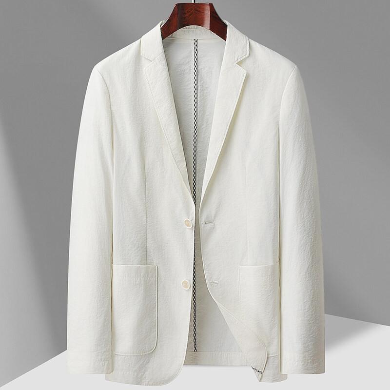 Tailored Jacket - テーラードジャケット メンズ ビジネスカジュアル 通勤 ゆったり シングル 2つボタン 高級感 快適 万能 オールシーズン 薄手 長袖