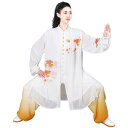 太極拳 服 レディース メンズ カンフー 武術 ウェア トレーニング 格闘技 春秋 競技 練習 イエロー グリーン