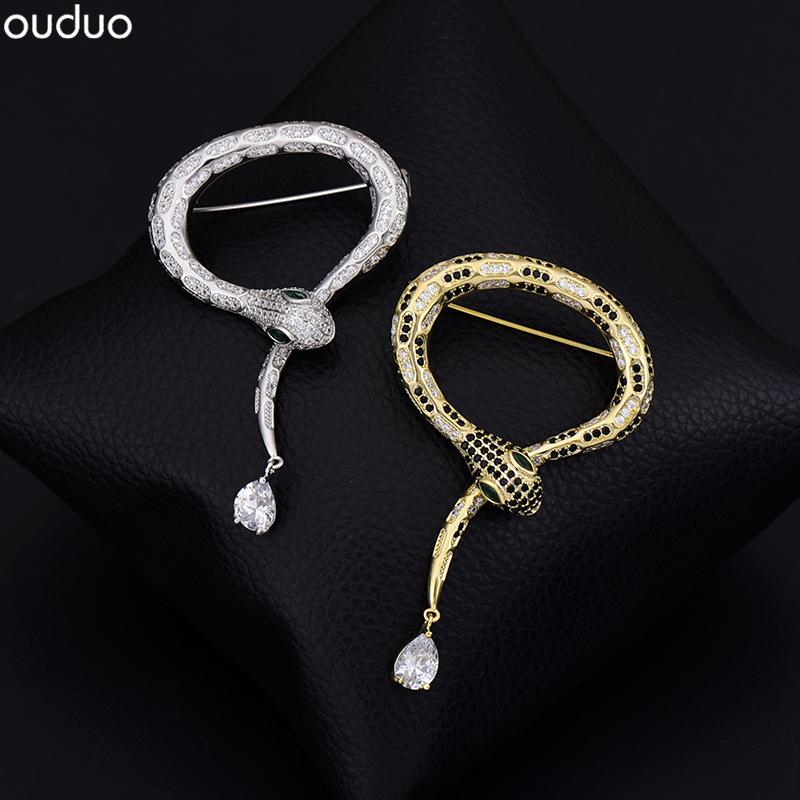 ブローチ おしゃれ ハイエンド レディース ヘビ コサージュ カーディガン ピン 服固定 個性的 メンズ バッジ セーター アクセサリー