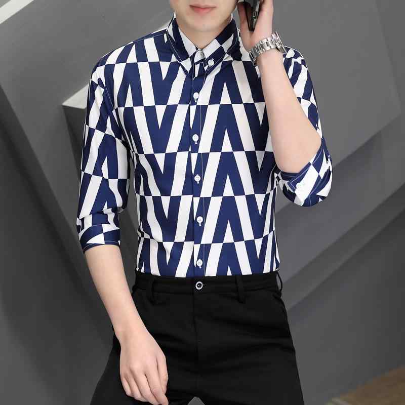 ・カテゴリ: シャツ・スタイル: 韓国風・デザイン: 開襟・フィット: スリムフィット・ネックライン: 襟付き・袖丈: 5分袖・柄: 迷彩、ピーチハート柄、スクエア柄、ストライプ柄、葉柄・厚さ: 普通・主な素材: ナイロン混紡 (31〜50...