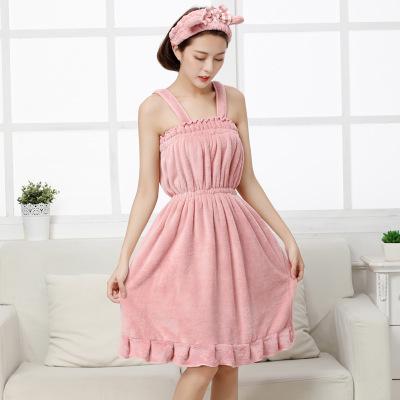 バスローブ レディース ガウン ルームウェア 厚手 綿 吸水 グレー ブラウン ピンク