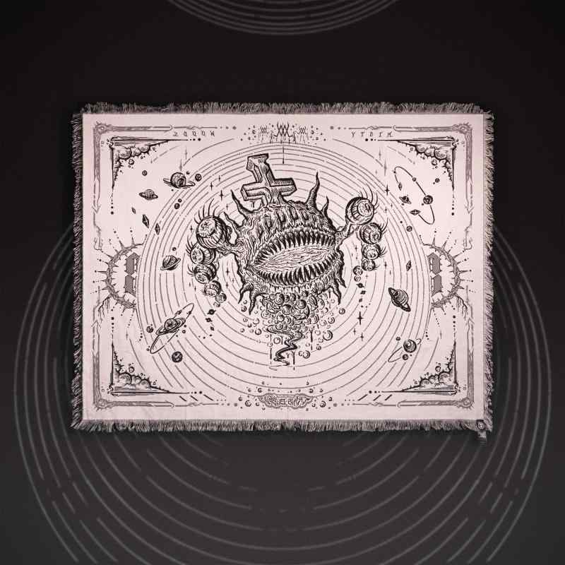 タペストリー おしゃれ 壁掛け カオス バブル 霧の森 クトゥルフ スタイル ダーク ゴシック ニット ソファ ブランケット 黒