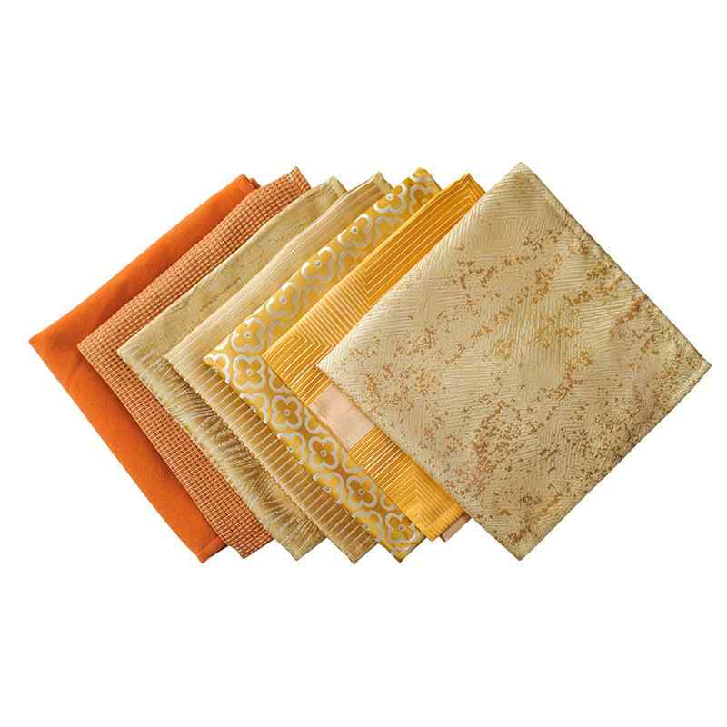 テーブルナプキン ナフキン 布 正方形 おしゃれ 敷布 ランチョンマット キッチンクロス 食卓 おもてなし コーディネート セッティング 装飾 パーティー ホテル レストラン カフェ モダン エレガント 花 ストライプ ゴールド オレンジ