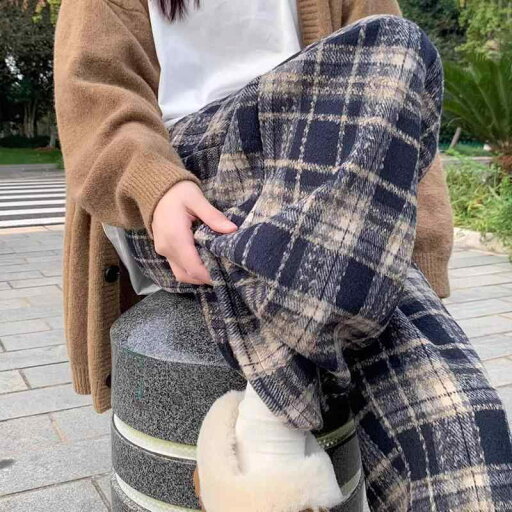 マタニティパンツ 春秋冬 小柄な方 チェック柄 ゆったり ワイドレッグパンツ 厚手 綿 パンツ 妊婦 腹部サポート 厚手 ベルベット ロング マタニティパンツ 春秋冬 小柄な方 チェック柄 ゆったり ワイドレッグパンツ 厚手 綿 パンツ 妊婦 腹部サポート 厚手 ベルベット ロング