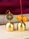 熊よけ 鈴 真鍮 キーホルダー ストラップ 風鈴 ペンダント ドアベル ルームミラー アクセサリー シンプル おしゃれ 縁起物 ひょうたん 銅銭 麒麟 アウトド...