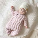 カバーオール ロンパース ダウンコート ジャンプスーツ ベビー 子供服 キッズ おしゃれ かわいい 秋冬 男の子 女の子 防寒 暖かい ホワイト ブラック グリ...