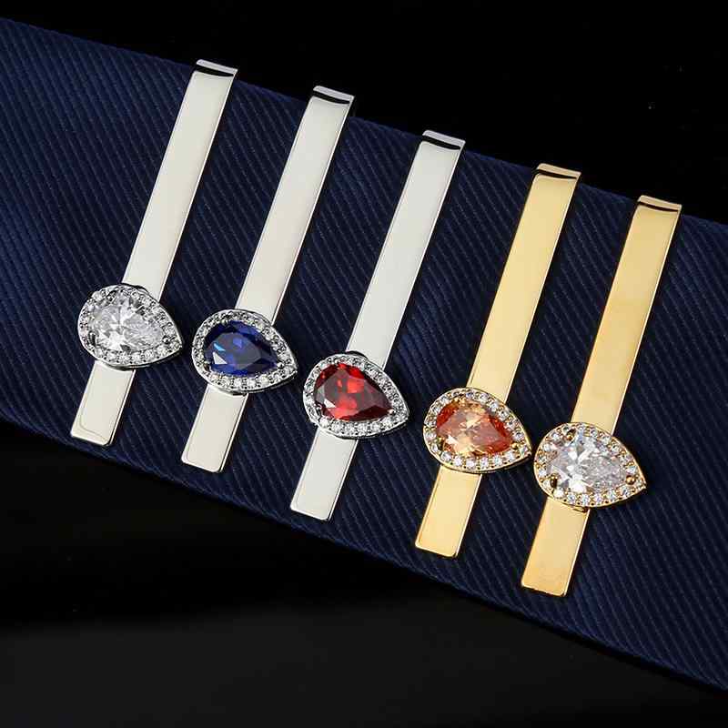 2個セット・カテゴリ: タイクリップ・種類: ネクタイ飾り・対象性別: 男性・対象年齢層: 成人・素材: 銅・柄: マルチカラー・形状: 幾何学・デザイン: フラットヘッド型・スタイル: フォーマル・ネクタイ幅: 標準・加工方法: スプレー...