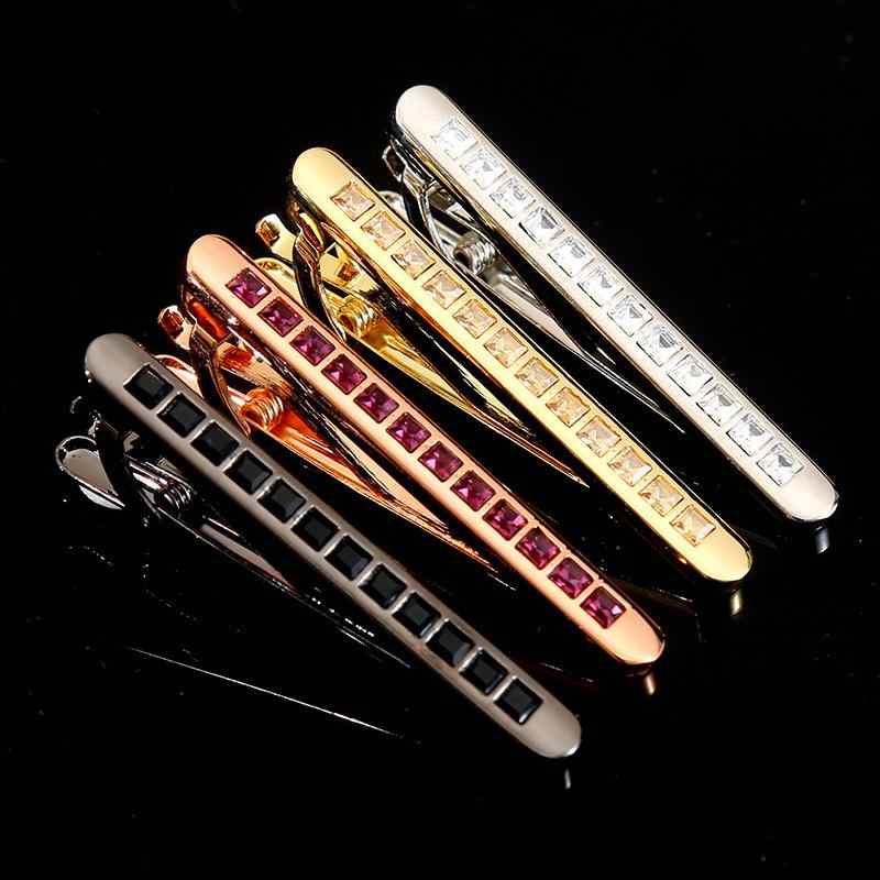 タイピン メンズ 高級感 銅製 ジルコニア クリスタル メノウ スーツ ビジネス おしゃれ 結婚式 フォーマル タイクリップ タイバー