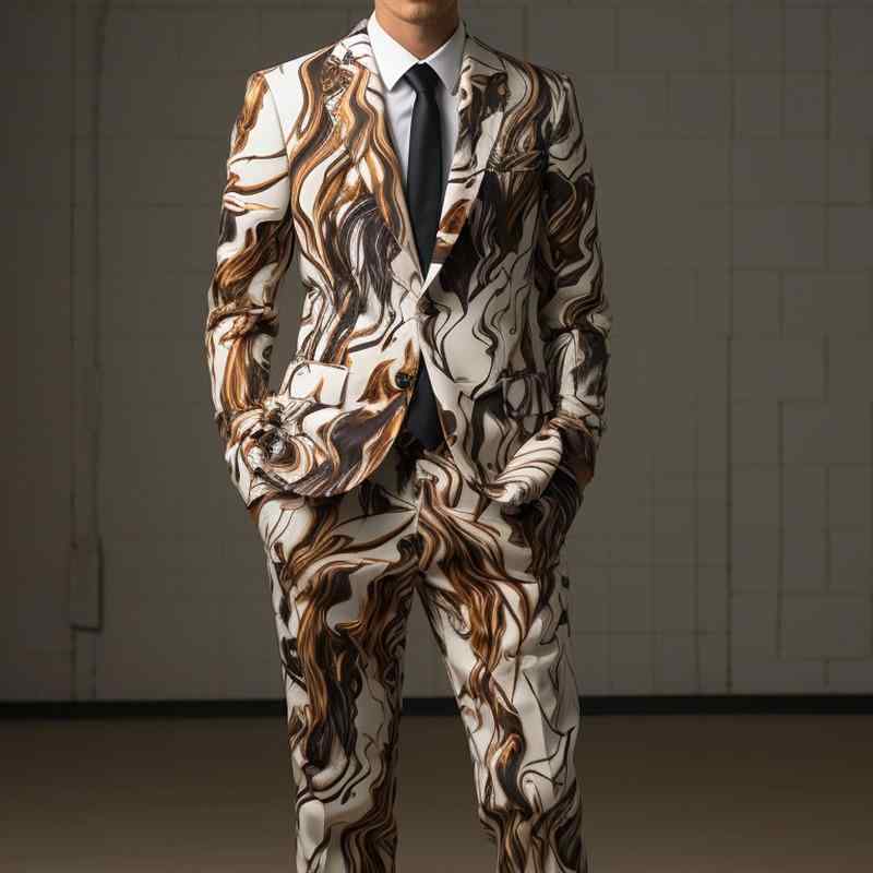 ジャケット メンズ スーツ型 3Dデジタルプリント 光沢感 スリムフィット 舞台 イベント コスプレ パーティー クラブ ダンス パフォーマンス 通気性 洗濯可能