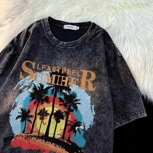 Tシャツ 男女兼用 ユニセックス コットン100% 半袖 ゆったり ルーズフィット クルーネック プリント グラフィック カジュアル ストリート 部屋着 春夏秋 Tシャツ 男女兼用 ユニセックス コットン100% 半袖 ゆったり ルーズフィット クルーネック プリント グラフィック カジュアル ストリート 部屋着 春夏秋