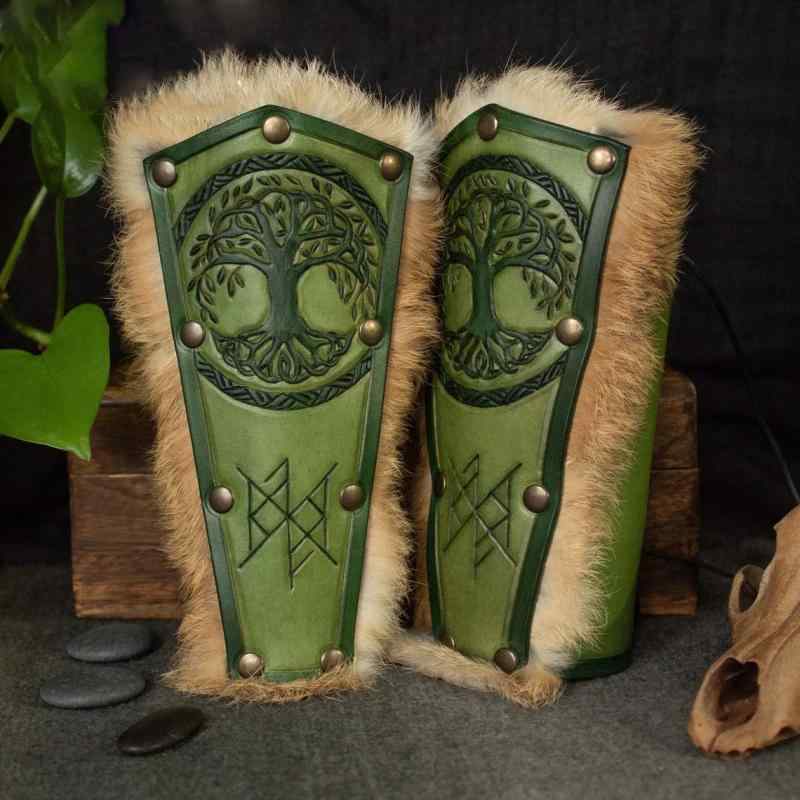 鎧 本格的 アームガード 中世 ルネサンス エルフ ヴァイキング 生命の樹 コスプレ 衣装 イベント ハロ..