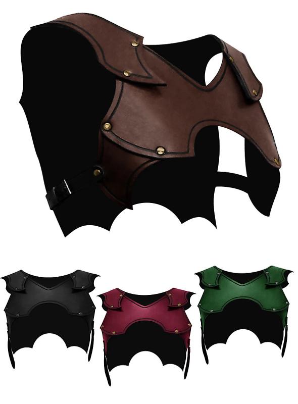 コスプレ 胸当て 革鎧 レザーアーマー チェストプロテクター 中世 ルネサンス 欧米風 レトロ ヴィンテ..