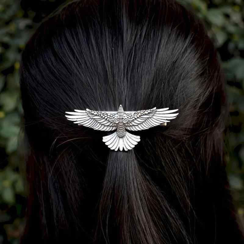 ・カテゴリ: ヘアアクセサリー・スタイル: 文芸レトロ・主な素材: 合金・加工: メッキ加工・ヘアクリップの種類: ダックビルクリップ・カラー: アンティークシルバー・対象: 女性・柄: 動物
