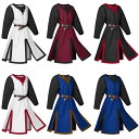 ハロウィン コスチューム メンズ 中世風 チュニックシャツ スリット 切り替え ポリエステル素材 舞台衣装 欧米ファンタジー 仮装 イベント ロングトップス
