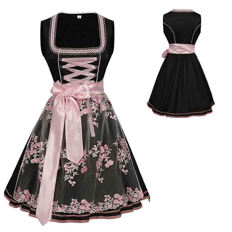 コスプレ レディース ハロウィン 仮装 ドイツ ビール祭り オクトーバーフェスト ババリア オーバーオール セットアップ イベント パーティー 衣装(3)