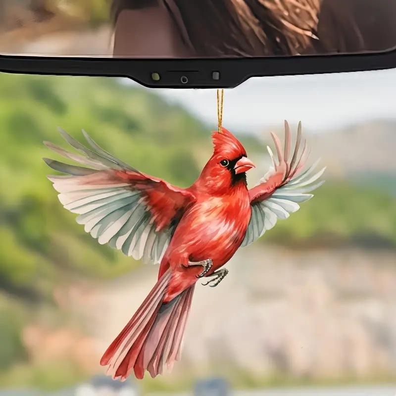 車用吊り下げ飾り アクリル製 カートゥーン風 車内装飾品 ルームミラー バックミラー アクセサリー おしゃれ かわいい デコレーション カーチャーム 車内インテリア グッズ(x2)