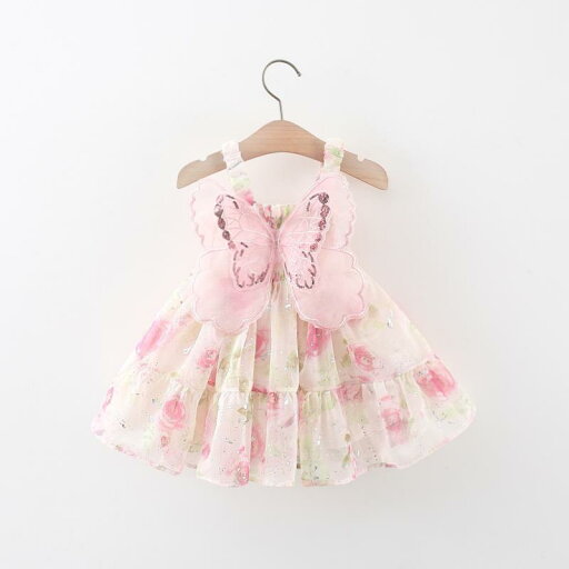 ワンピース ベビー 女の子 綿 肌に優しい ノースリーブ キャミソール プリンセスドレス スパンコール 翼 バラ 花柄 かわいい 韓国風 普段着 カジュアル 春夏 子供服 ワンピース ベビー 女の子 綿 肌に優しい ノースリーブ キャミソール プリンセスドレス スパンコール 翼 バラ 花柄 かわいい 韓国風 普段着 カジュアル 春夏 子供服