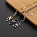 チェーンパーツ 金属金具 DIY 付け替え用 バッグ用 鞄 ショルダーストラップ スマホ 携帯ストラップ 交換 リメイク 色落ちしにくい 電気メッキ加工(x2)